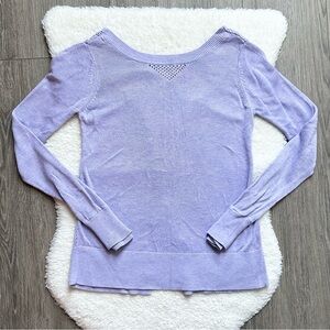 Lululemon Lavender Long Sleeve Knit Sweater